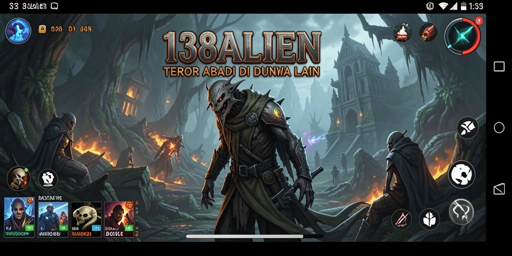 Screenshot menunjukkan momen menegangkan saat pemain menjelajahi area gelap di 138ALIEN.
