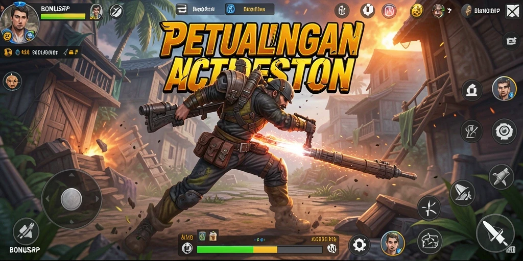 Tampilan gameplay BONUSRP yang mendebarkan dengan aksi penuh ketegangan.