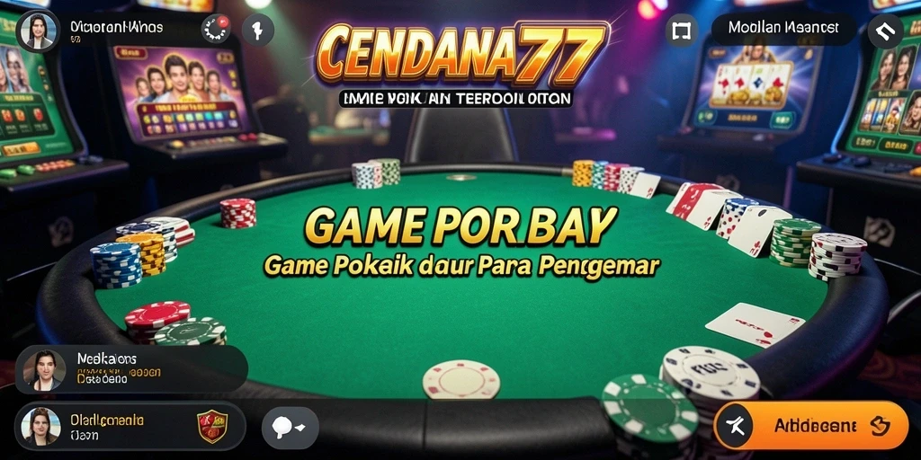 Screenshot CENDANA777 menampilkan momen seru permainan Poker.