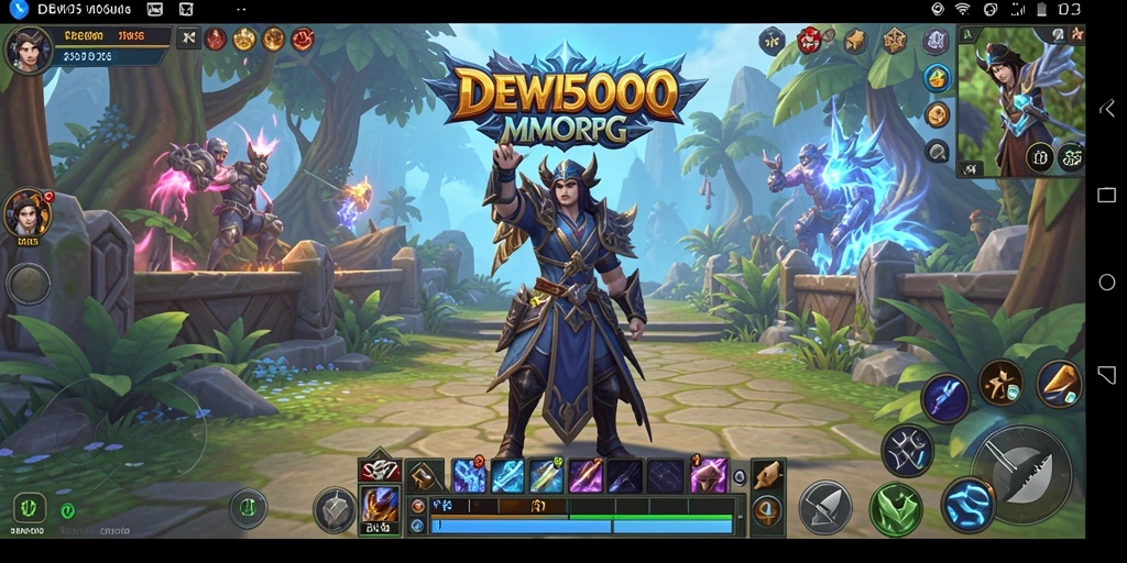 Screenshot gameplay DEWI5000 menampilkan aksi seru di dunia MMORPG.