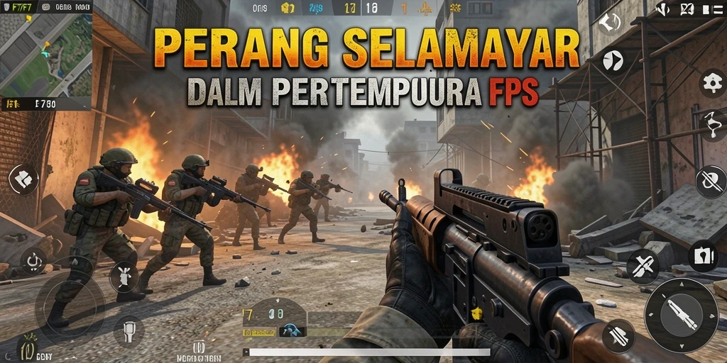 Screenshot gameplay <strong>F7F7</strong> yang menampilkan pertempuran intens.
