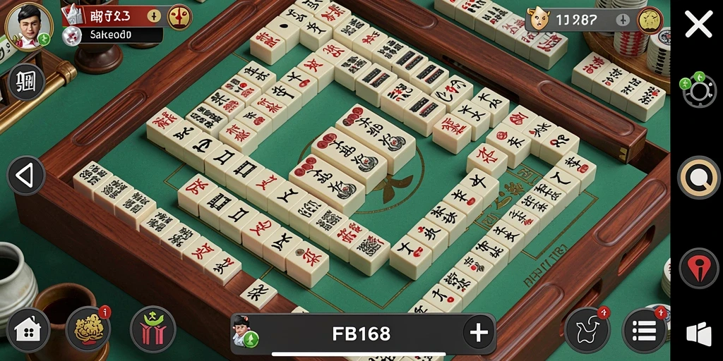 Tampilan permainan Mahjong yang menarik dan penuh warna di FB168.
