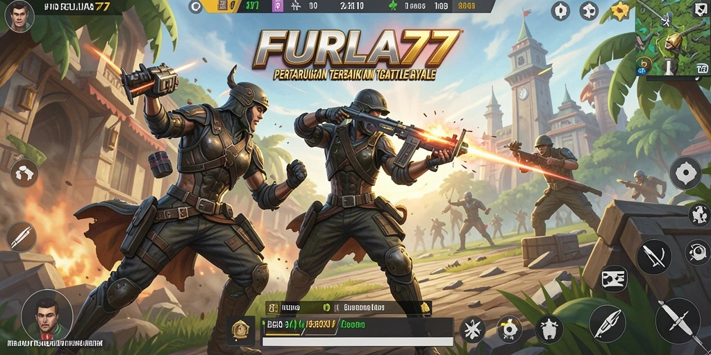Screenshot gameplay FURLA77 yang menampilkan aksi seru dalam Battle Royale.