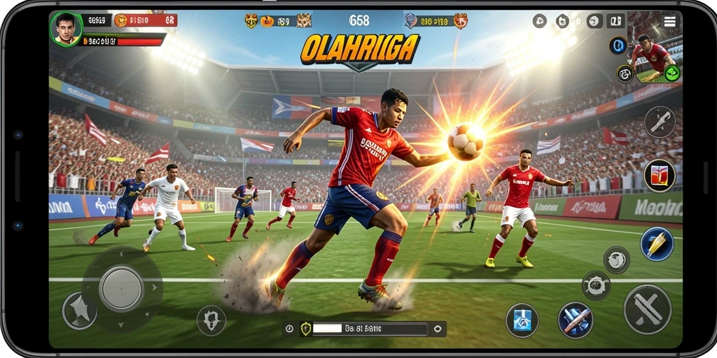 Tangkapan layar G668 menampilkan aksi seru dalam pertandingan olahraga.