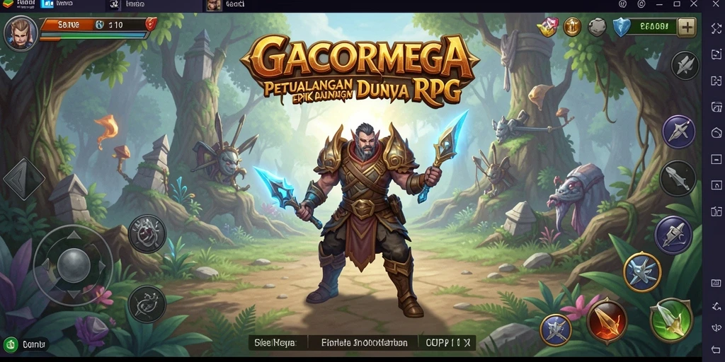 Tangkapan layar GACORMEGA menampilkan aksi RPG yang mendebarkan.