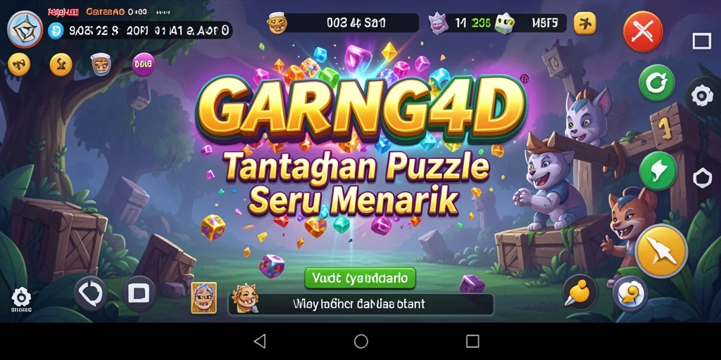 Screenshot gameplay GARANG4D menunjukkan tantangan puzzle yang menarik dan menantang.