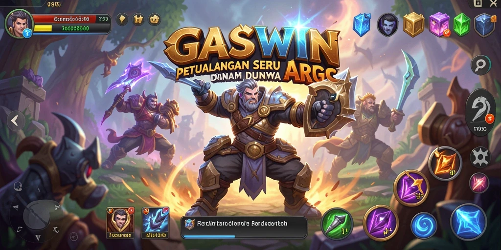 Tampilan utama gameplay GASWIN yang menegangkan dan mendebarkan.