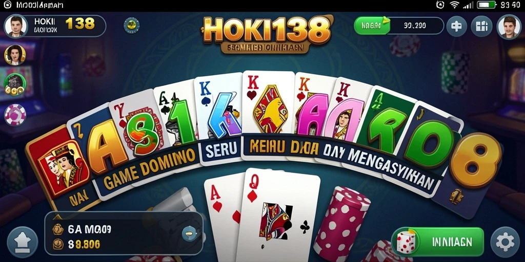 Screenshot gameplay HOKI138 menampilkan aksi seru permainan Domino.