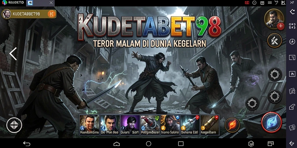 Tangkapan layar menampilkan suasana mencekam dari gameplay KUDETABET98.