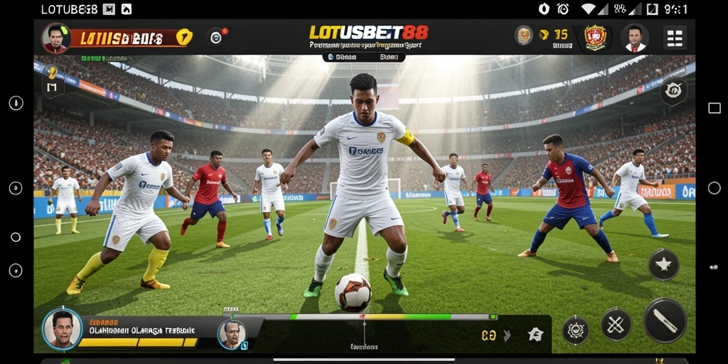 Tampilan gameplay menarik dari LOTUSBET88 yang menampilkan aksi olahraga.