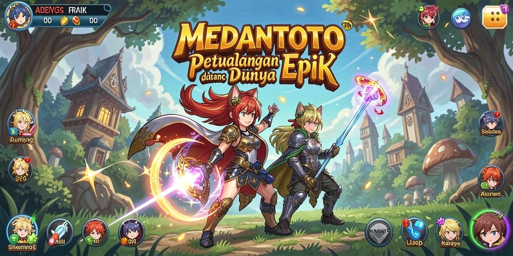 Screenshot gameplay <strong>MEDANTOTO</strong> menampilkan aksi seru dan karakter anime yang ikonik.