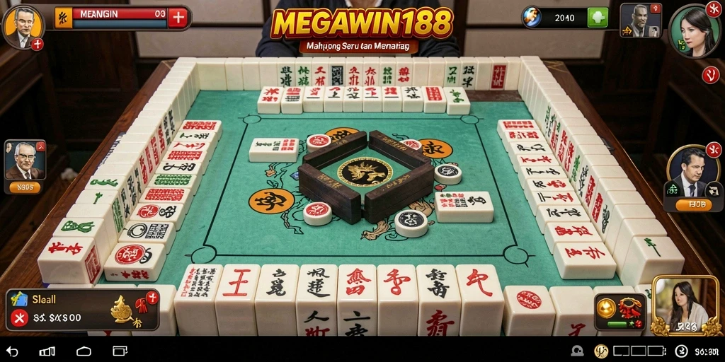 Tampilan gameplay seru dari MEGAWIN188 yang memperlihatkan tantangan Mahjong.