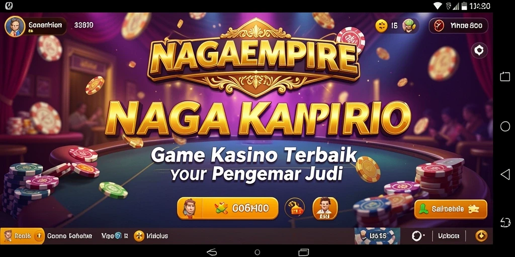 Screenshot gameplay NAGAEMPIRE menampilkan permainan Kasino yang seru dan interaktif.
