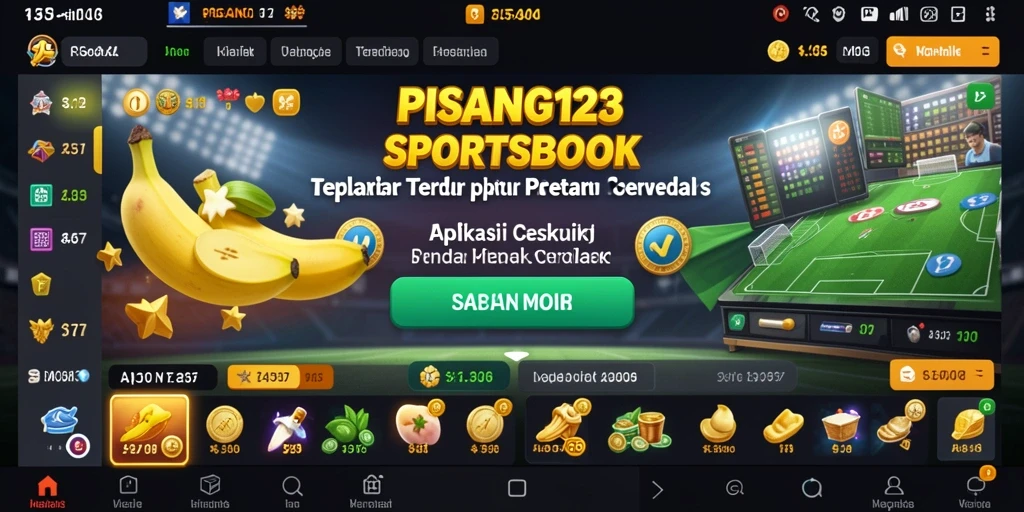 Tampilan menarik gameplay PISANG123 saat memasang taruhan.