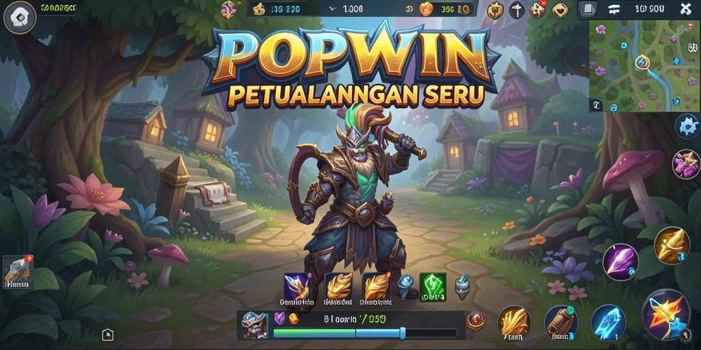 Tangkapan layar gameplay POPWIN yang seru dan mendebarkan.