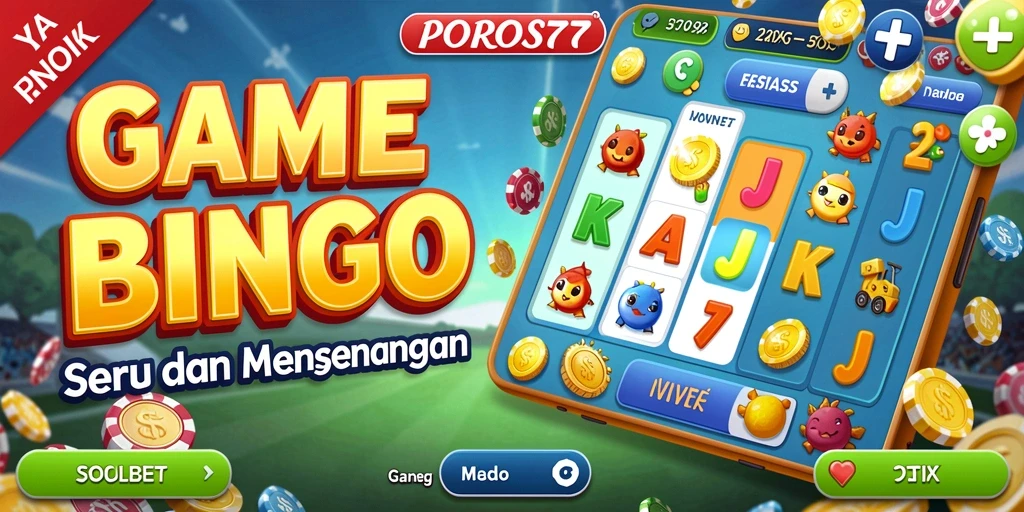Screenshot dari gameplay seru di POROS77 dengan suasana bingo yang menyenangkan.