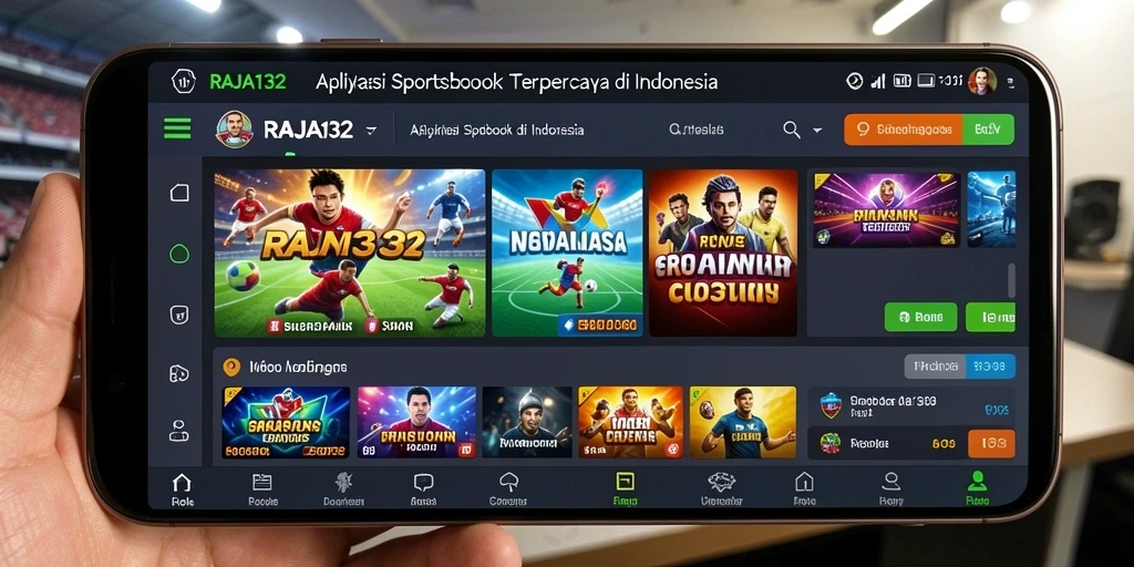Tampilan menarik dalam aplikasi Sportsbook RAJA132 saat bertaruh.