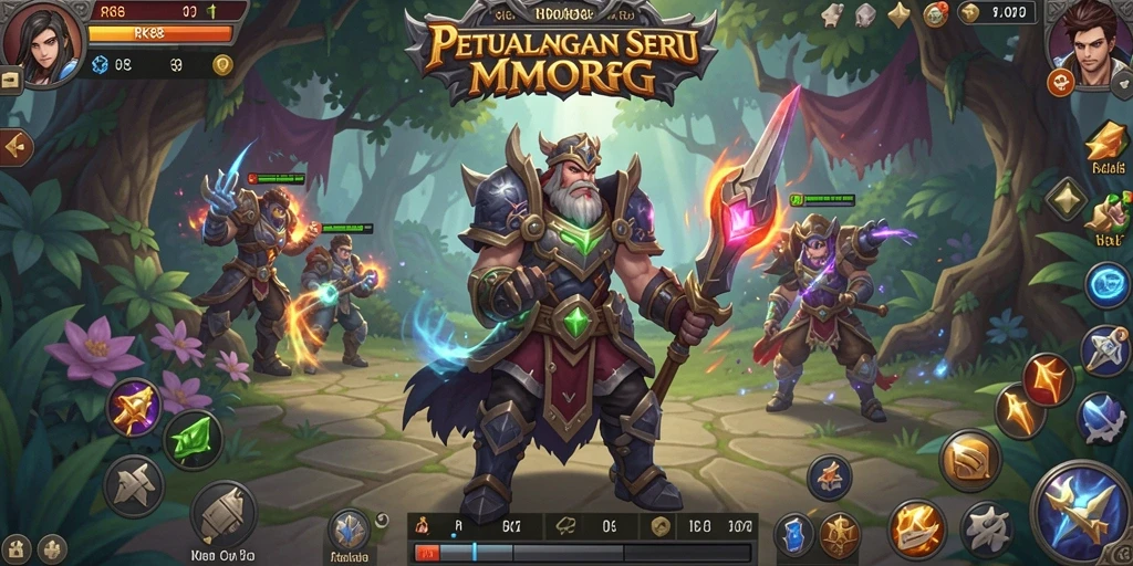 Tampilan gameplay yang mengesankan dalam RK88 MMORPG.