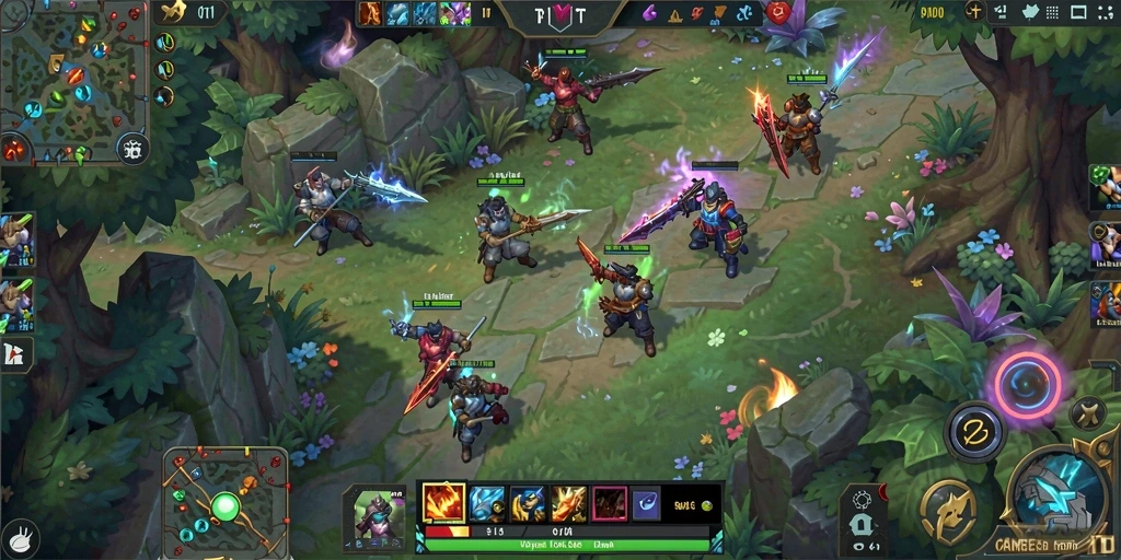Tampilan Gameplay Seru di RPLOOT dengan Aksi MOBA.