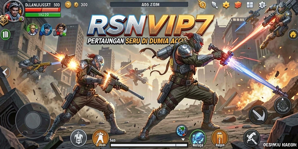 Menampilkan momen aksi seru dalam gameplay RSNVIP7.