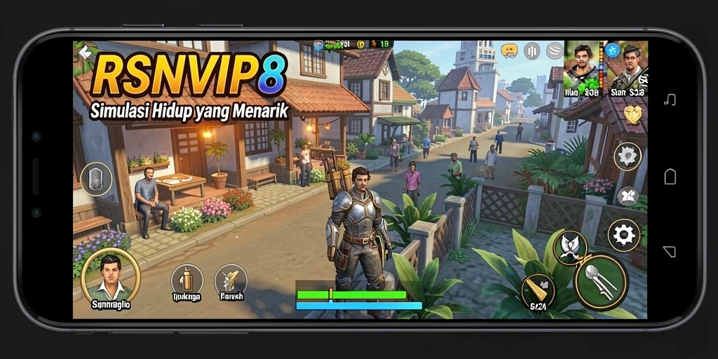 Tampilan gameplay RSNVIP8 yang memukau dengan grafis detail.