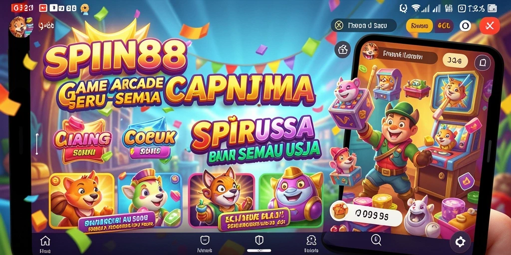 Tangkapan layar gameplay SPIN88 dengan rintangan seru dan warna-warni.