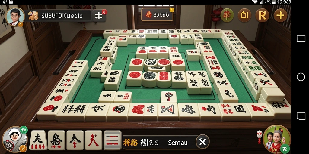 Tampilan gameplay SUBURTOTO dengan grafis menawan Mahjong.