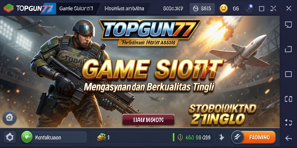 Tampilan menarik dari gameplay TOPGUN77 yang penuh warna.