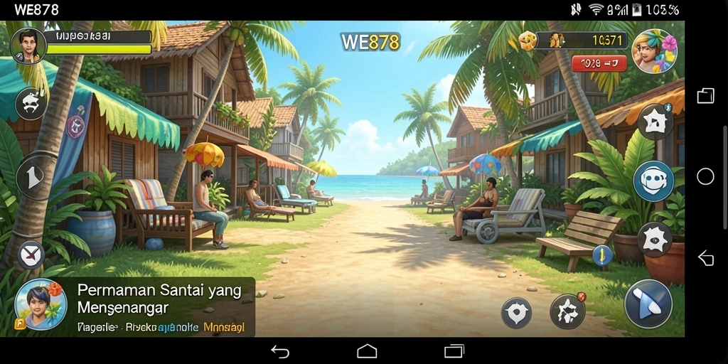 Tampilan gameplay WE878 yang menarik dan penuh warna.